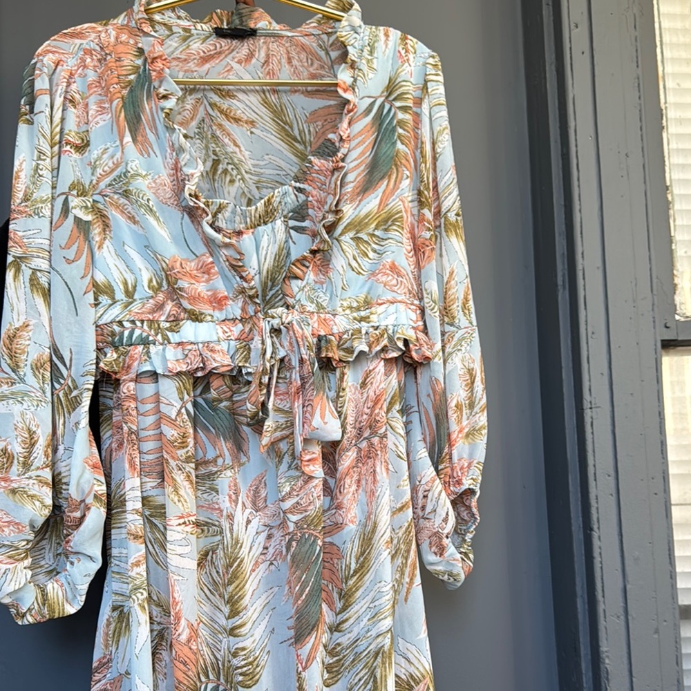 Floral Long Sleeve Maxi Dress
